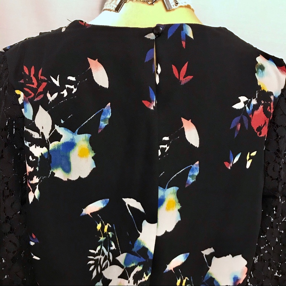 ❌SOLD❌ Xhilaration Black with Floral Dress Women L - Picture 11 of 15